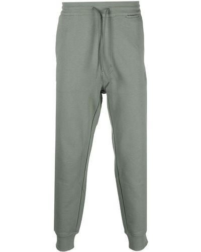 Y-3 Logo-patch Organic-cotton Track Pants - Gray