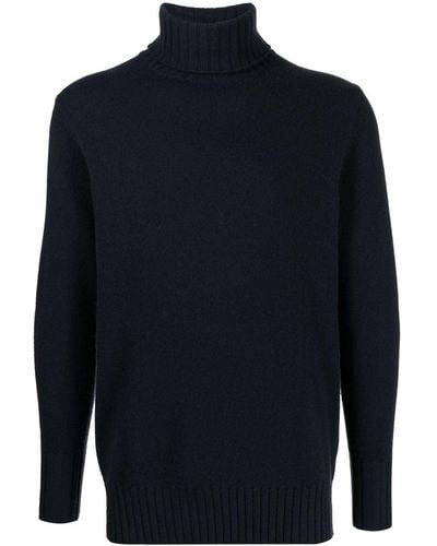 N.Peal Cashmere Roll-neck Cashmere Sweater - Blue