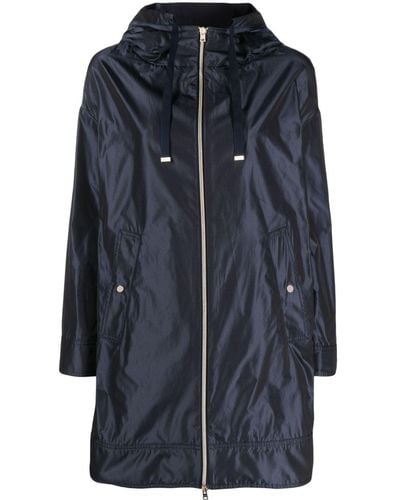 Herno Iridescent-effect Hooded Parka - Blue