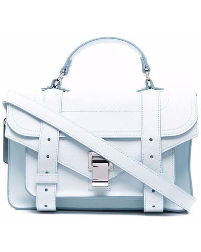 Proenza Schouler Ps1 Tiny Leather Tote Bag - Blue