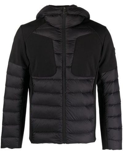 Colmar Hooded Zip-up Padded Jacket - Black