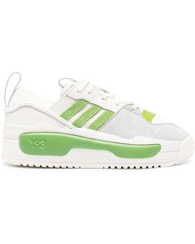 Y-3 Rivalry Leather Sneakers - Green