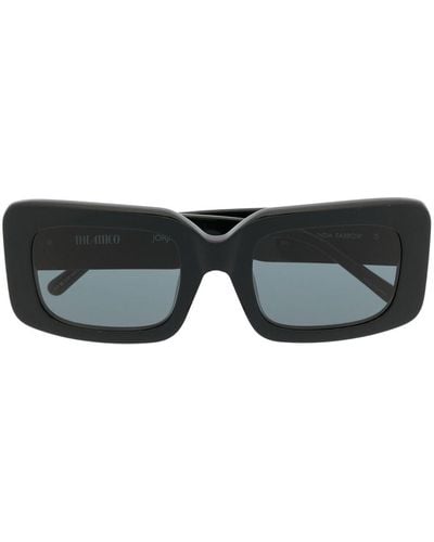 Linda Farrow X The Attico Jorja Square-frame Sunglasses - Black