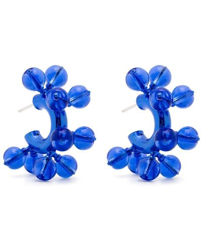 Hugo Kreit Big Bang Hoop Earrings - Blue