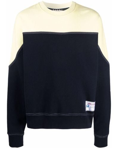 Marni Sweater Met Colourblocking - Blauw