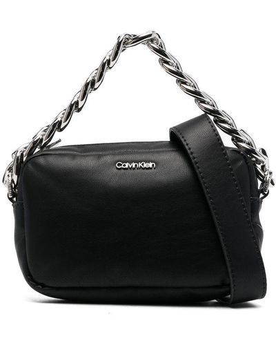 Calvin Klein Sac à détail de chaine - Noir