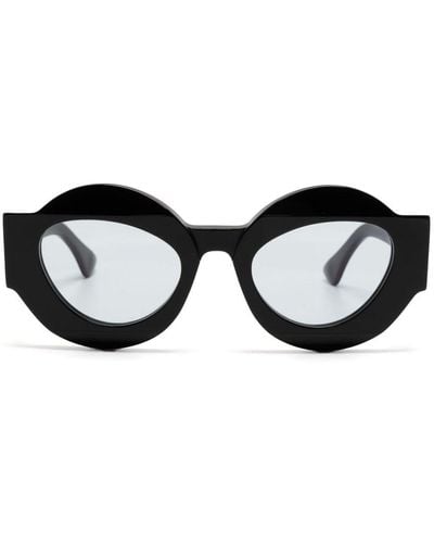 Kuboraum X22 Round-frame Sunglasses - Black