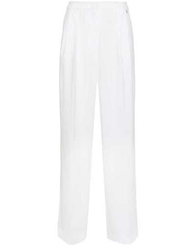 Liu Jo Wide-leg Tailored Trousers - White