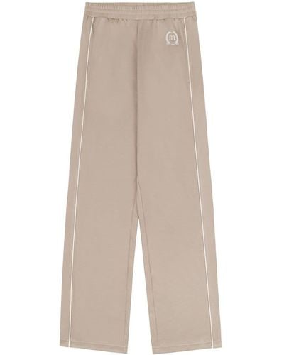 Sporty & Rich Golf logo-embroidered track pants - Natur