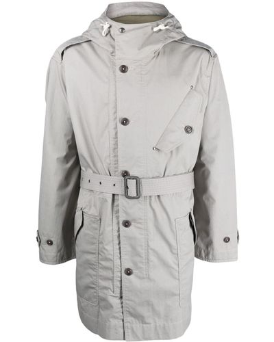 Polo Ralph Lauren Belted-waist Parka Coat - Grey