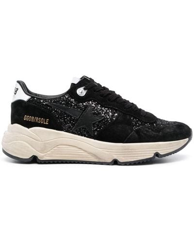 Golden Goose Running Sole Lace-up Sneakers - Black