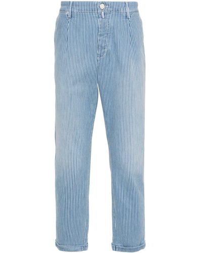 Jacob Cohen Halbhohe Slim-Fit-Jeans - Blau