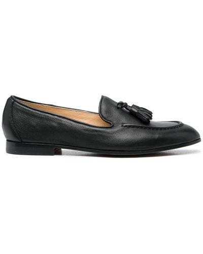 Doucal's Tassel Leather Loafers - Black