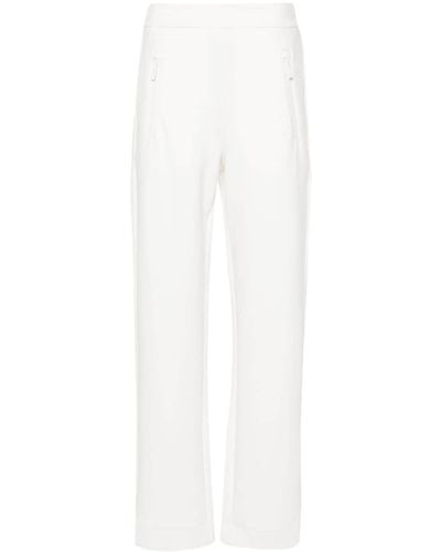 Emporio Armani Pantalones de chándal con parche del logo - Blanco