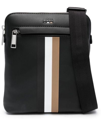 Boss Men's Stripe Detail Messenger Bag