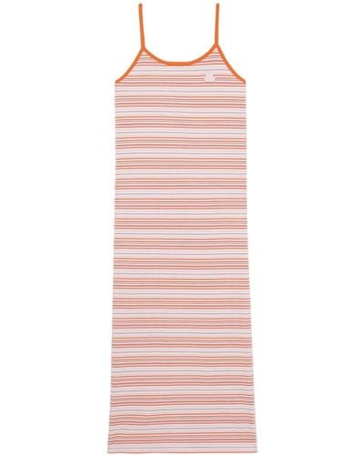 Chocoolate Striped Midi Dress - Pink