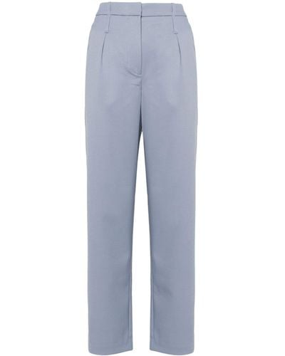 Samsøe & Samsøe Saluz mid-rise wide-leg trousers - Blau