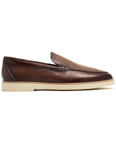 Magnanni Loafer aus strukturiertem Leder - Braun