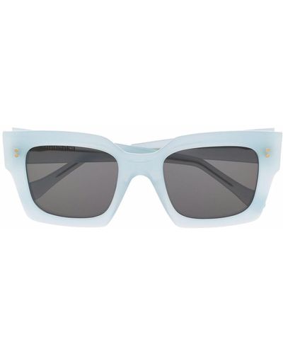 Nanushka Polished Square-frame Sunglasses - Gray