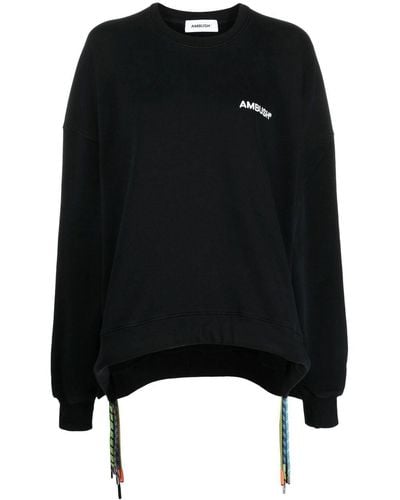 Ambush Logo-print Long-sleeve Sweatshirt - Black