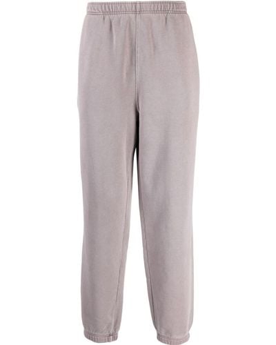 Lacoste Tapered Cotton Track Pants - Gray