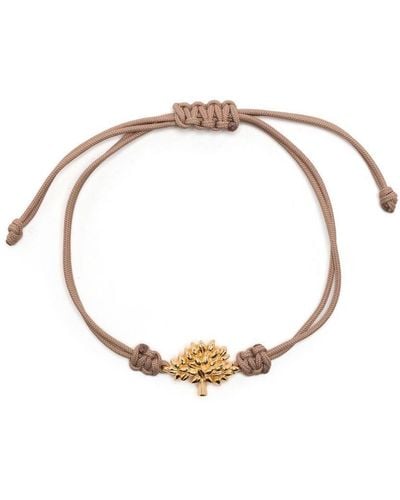 Mulberry Bracelet en corde ajustable à breloque - Métallisé