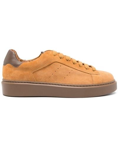 Doucal's Lace-up Suede Trainers - Brown