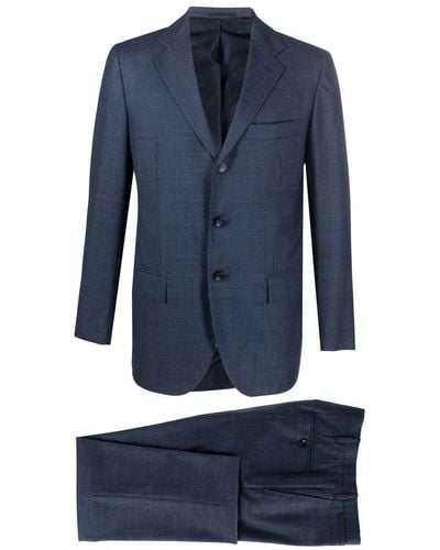 Kiton Zweiteiliger Anzug - Blau