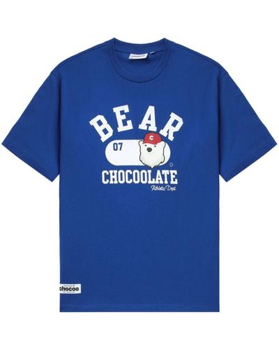 Chocoolate Chocoo Bear T-Shirt - Blau