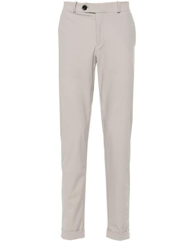 Rrd Micro-print Straight Trousers - Grey