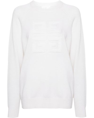 Givenchy Pull à motif 4G - Blanc