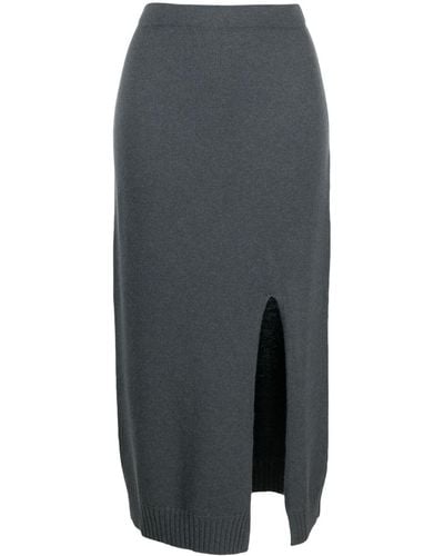 Lorena Antoniazzi Logo-charm High-waist Skirt - Grey