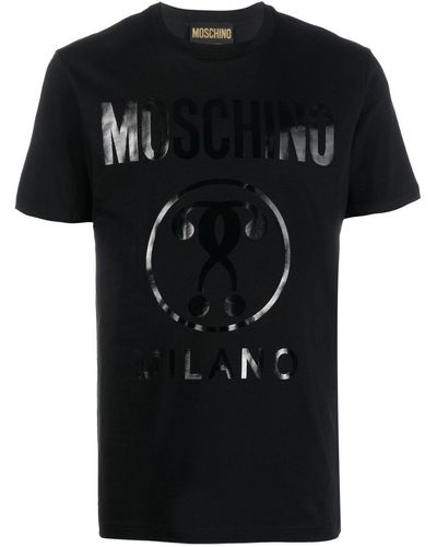 Moschino Double Question Mark Tシャツ - ブラック