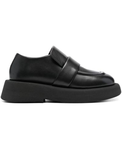 Marsèll Slip-on Leather Loafers - Black