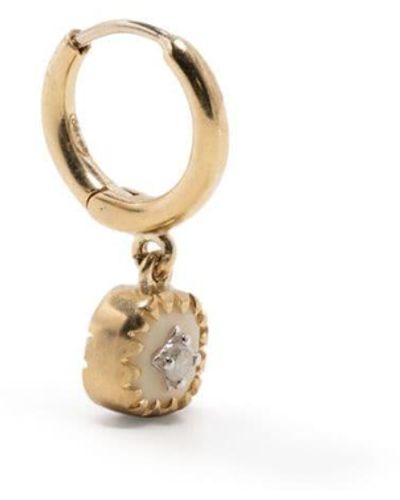 Pascale Monvoisin 9kt Yellow Gold Pierrot Diamond Drop Earring - Metallic