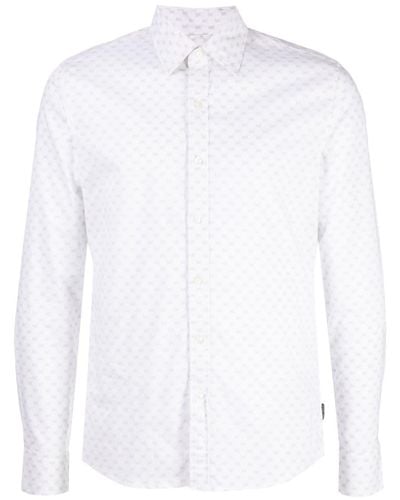 Michael Kors Logo-print Poplin Shirt - White