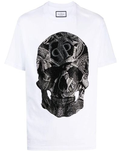 Philipp Plein T-Shirt mit Schlangen-Print - Schwarz