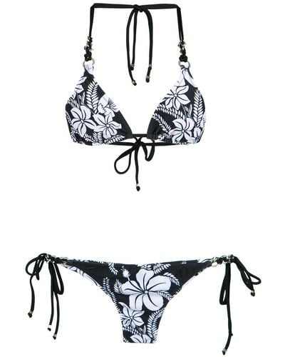 Amir Slama Floral print bikini set - Multicolore