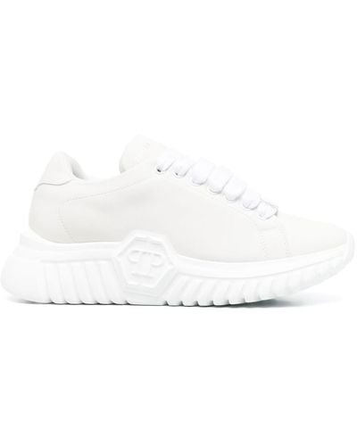 Philipp Plein Chunky Lace-up Sneakers - White