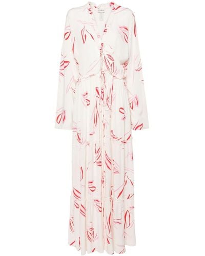 Evarae Talia Maxi-jurk Met Bloemenprint - Roze