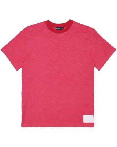 Purple Brand T-Shirt mit Logo-Patch - Pink