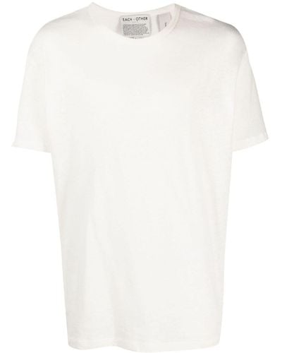 Each x Other Camiseta con cuello redondo - Blanco