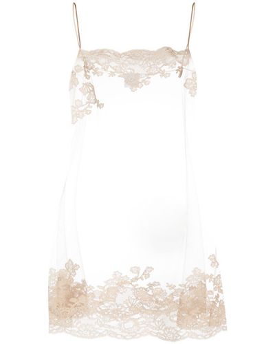 Carine Gilson Calais-caudry Lace Slip Dress - White