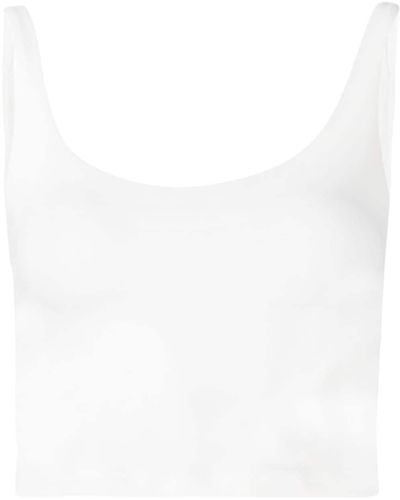 The Upside Tess Logo-print Sleeveless Top - White
