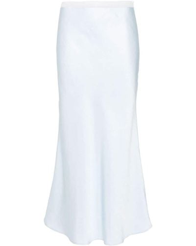 Sandro Logo-waistband Maxi Skirt - White