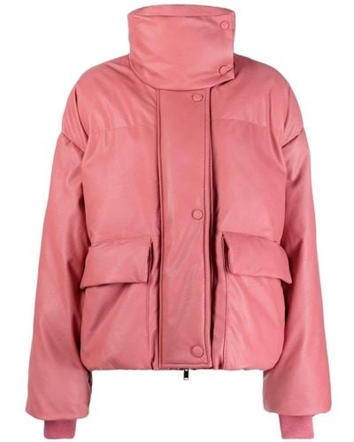 Stella McCartney Faux-leather Puffer Jacket - Pink