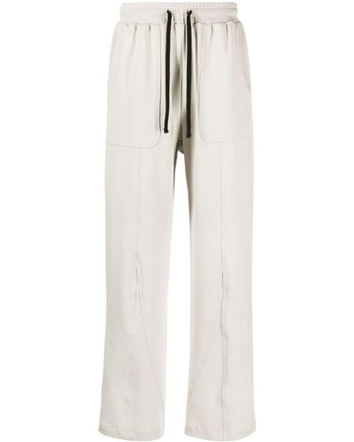 Styland X Notrainproof Drawstring Cotton Track Trousers - White