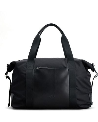 Tod's Logo-debossed Leather Duffle Bag - Black