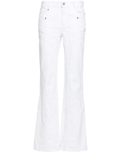 Zadig & Voltaire Elvira Mid-rise Flared Jeans - White