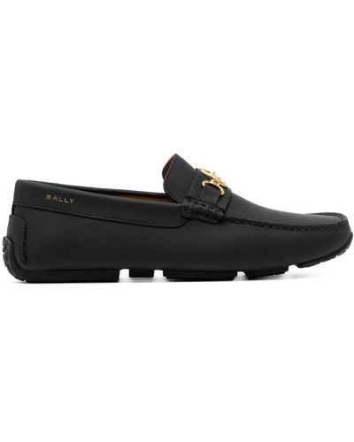 Bally Pilot Leather Loafers - Black